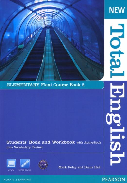 New Total English Elementary Flexi Course book 2. Students' Book + Workbook + Active Book / Учебник + рабочая тетрадь + электронная версия