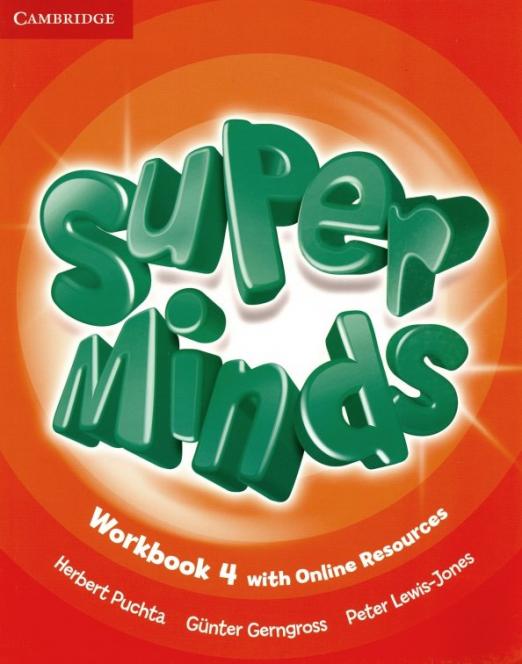 Super Minds 4 Workbook + Online Resources / Рабочая тетрадь + онлайн-код