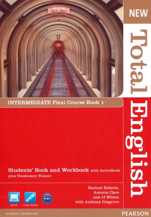 New Total English Intermediate Flexi Course book 1. Students' Book + Workbook + Active Book / Учебник + рабочая тетрадь + электронная версия