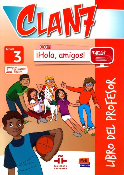 Clan 7 con Hola, amigos! 3 Libro del profesor + Audio CDs + CD-ROM / Книга для учителя