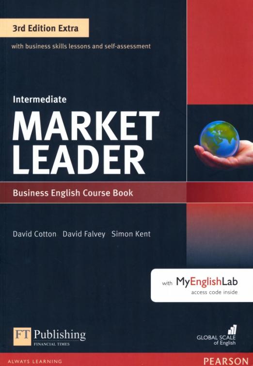 Market Leader (3rd edition Extra) Intermediate Course Book + DVD-ROM + MyEnglishLab / Учебник + DVD + код доступа