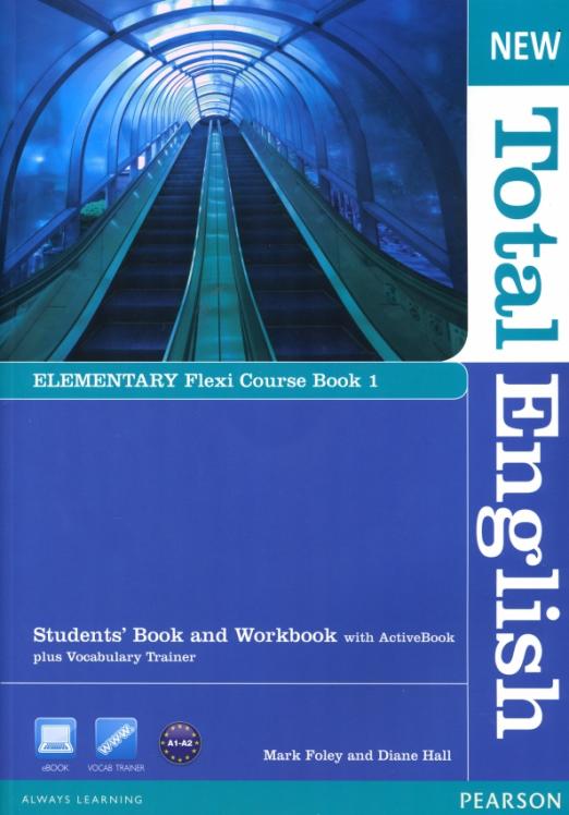 New Total English Elementary Flexi Course book 1. Students' Book + Workbook + Active Book / Учебник + рабочая тетрадь + электронная версия