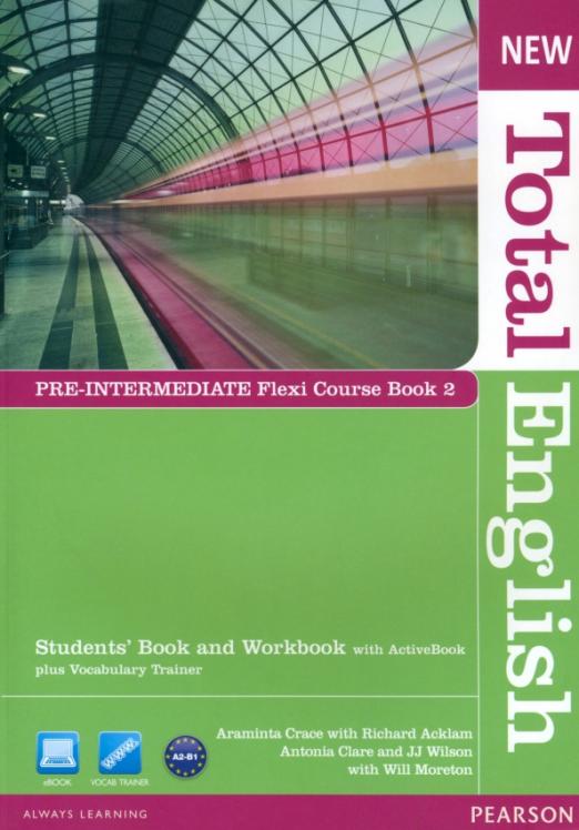 New Total English Pre-Intermediate Flexi Course book 2. Students' Book + Workbook + Active Book / Учебник + рабочая тетрадь + электронная версия