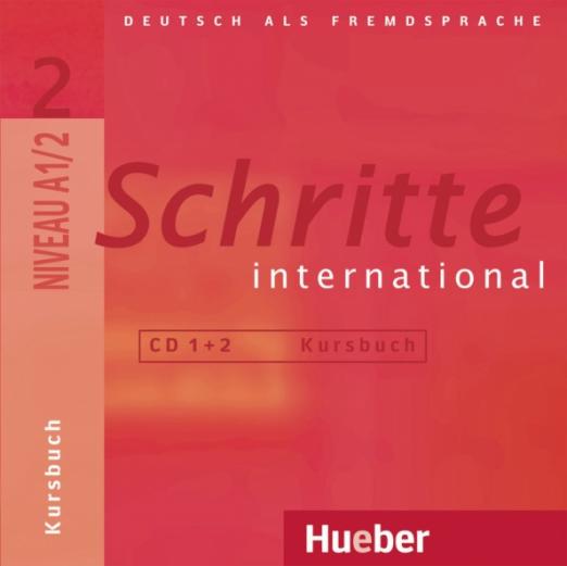 Schritte international 2. 2 Audio-CDs zum Kursbuch / Аудио-диски к учебнику