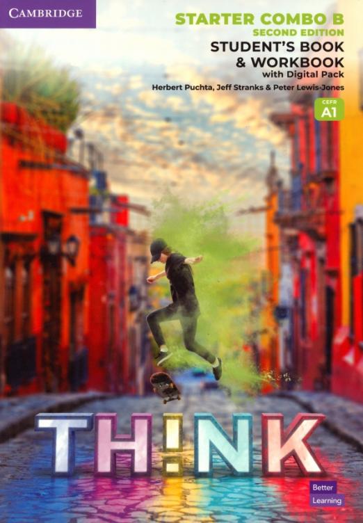 Think Second Edition Starter B Combo Student's Book and Workbook with Digital Pack  Учебник с рабочей тетрадью  онлайн кодом