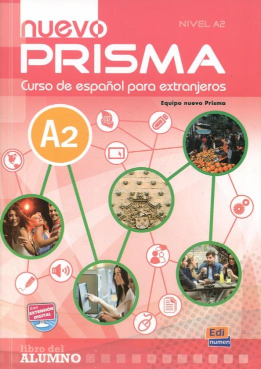 Nuevo Prisma A2 Libro del alumno + CD / Учебник + аудиодиск