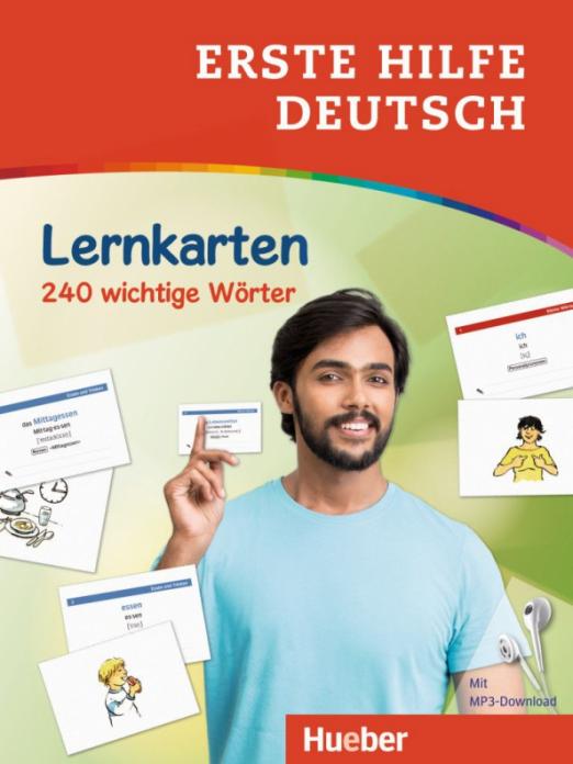 Erste Hilfe Deutsch – Lernkarten. Lernkarten mit kostenlosem MP3 Download. 240 wichtige Wörter / Лексические карточки + аудио
