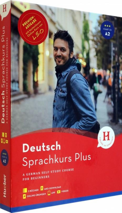Hueber Sprachkurs Plus Deutsch A1-A2 – Premiumausgabe mit Audios und Videos online, Begleitbuch / Учебник + аудио + видео-онлайн + сопроводительное руководство