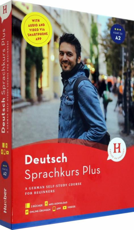 Hueber Sprachkurs Plus Deutsch A1-A2.Buch mit Begleitbuch, Online-Übungen, MP3-Download und App / Учебник + онлайн-упражнения +аудио + сопроводительное руководство