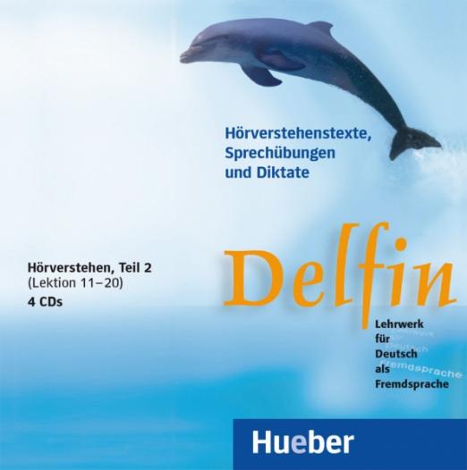 Delfin. 4 Audio-CDs, Hörverstehen, Teil 2 Lekt. 11–20 / 4 аудио-CD Часть 2