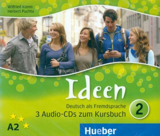 Ideen 2. 3 Audio-CDs zum Kursbuch / Аудиодиски к учебнику