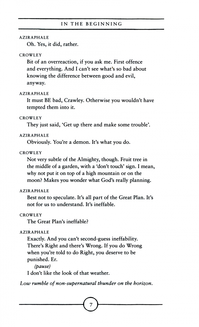 The Quite Nice and Fairly Accurate Good Omens Script Book Пратчетт ...