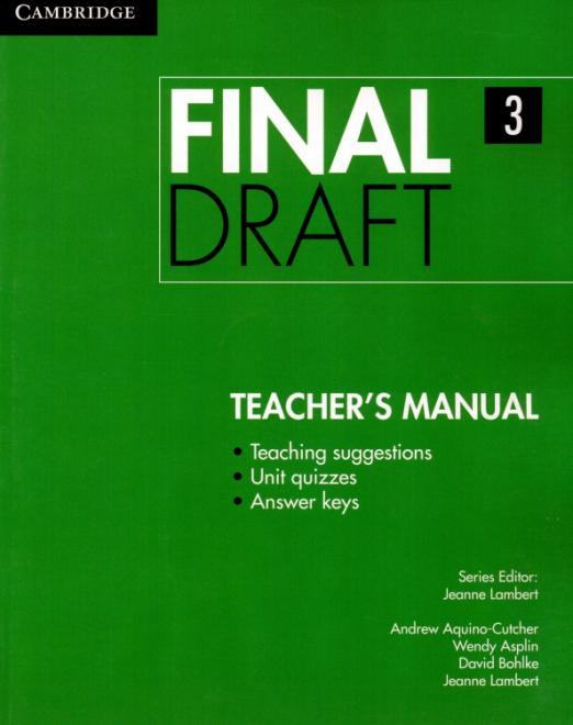 Final Draft 3 Teacher's Manual / Книга для учителя