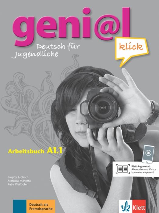 Geni@l klick A1.1 Arbeitsbuch mit Audios und Videos / Рабочая тетрадь + аудио + видео