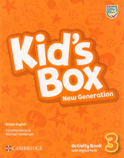 Kid's Box New Generation 3 Activity Book with Digital Pack Рабочая тетрадь с онлайн кодом