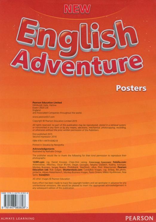 New English Adventure 2 Posters / Постеры