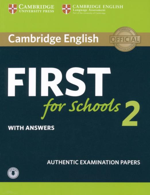 Cambridge English First for Schools 2 Student's Book with answers and Audio / Учебник с ответами и аудио