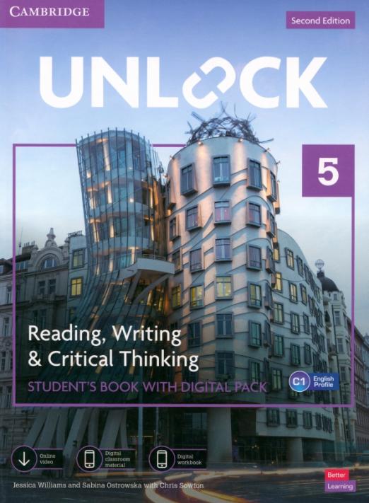 Unlock (Second Edition) 5 Reading, Writing and Critical Thinking Student's Book + Digital Pack / Учебник + онлайн-код
