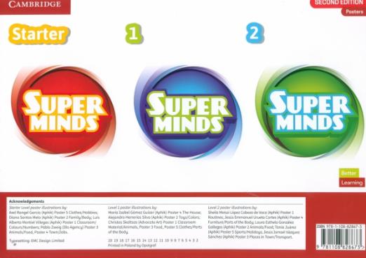 Super Minds (2nd Edition) Starter 1–2 Poster Pack / Набор постеров
