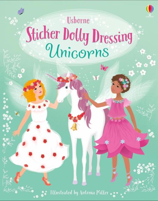 Sticker Dolly Dressing. Unicorns