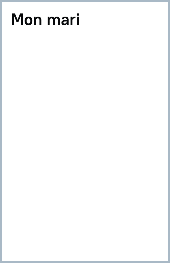 Mon mari