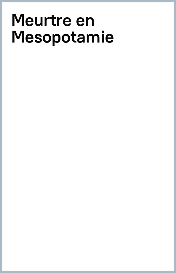 Meurtre en Mesopotamie