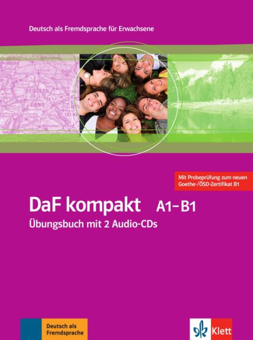 DaF kompakt A1-B1 Übungsbuch mit 2 Audio-CDs / Рабочая тетрадь + 2 аудио-CD
