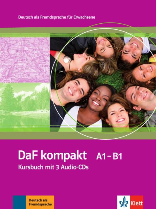 DaF kompakt A1-B1 Kursbuch mit 3 Audio-CDs / Учебник + 3 аудио-CD