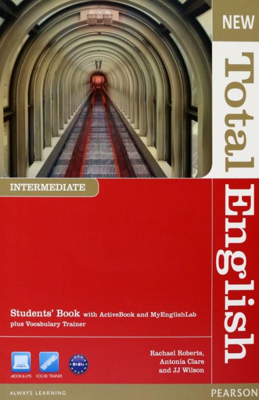 New Total English Intermediate Students' Book + Activebook + MyEnglishLab + DVD / Учебник + электронная версия + онлайн-практика + DVD