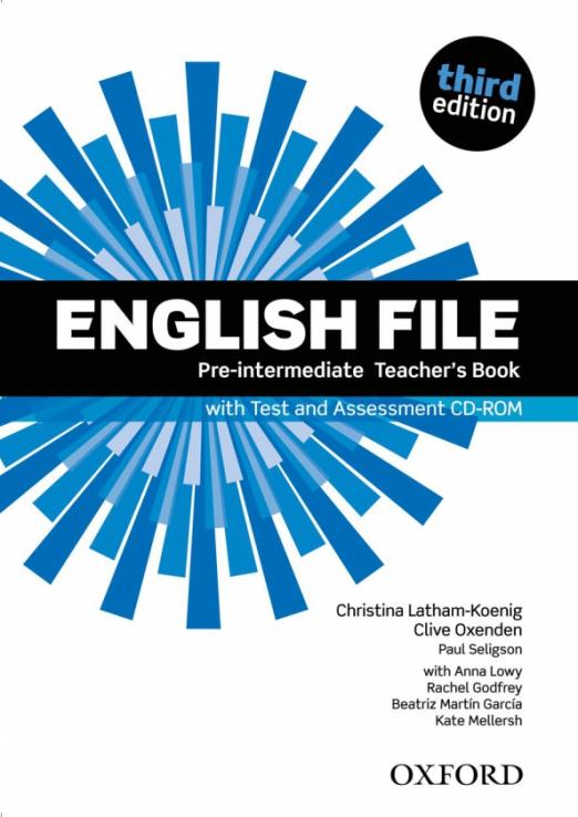 Third Edition English File Pre-Intermediate Teacher's Book + CD-ROM / Книга для учителя