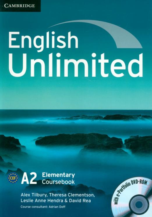English Unlimited Elementary Coursebook + e-Portfolio DVD / Учебник + DVD