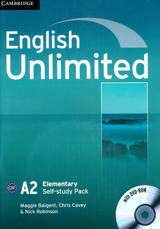 English Unlimited Elementary Self-study Pack Workbook + DVD-ROM / Рабочая тетрадь + DVD