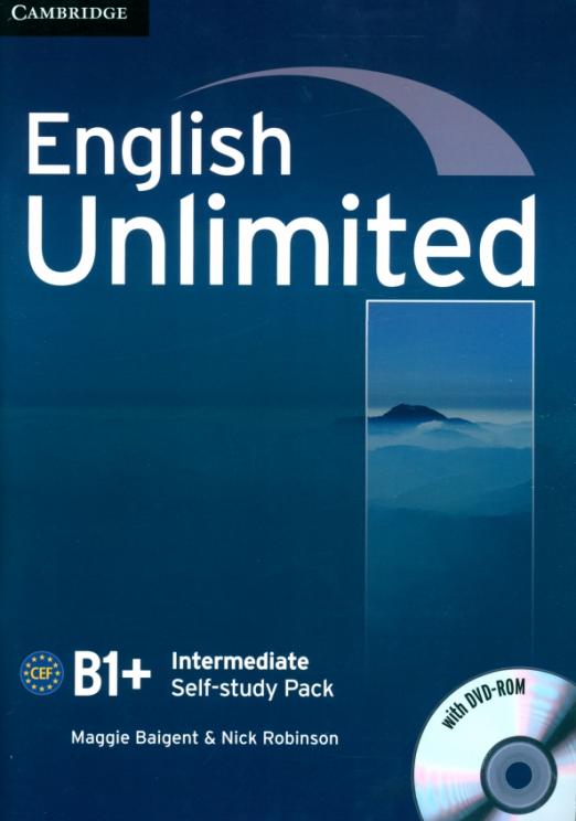 English Unlimited Intermediate Self-study Pack Workbook + DVD-ROM / Рабочая тетрадь + DVD