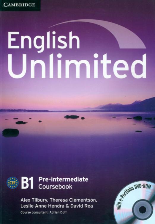 English Unlimited Pre-intermediate Coursebook + e-Portfolio DVD / Учебник + DVD