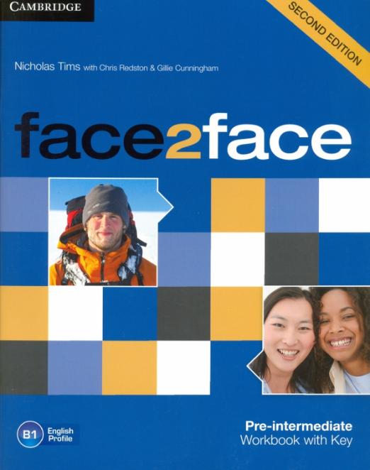 Face2Face (Second Edition) Pre-Intermediate Workbook + Key / Рабочая тетрадь + ответы
