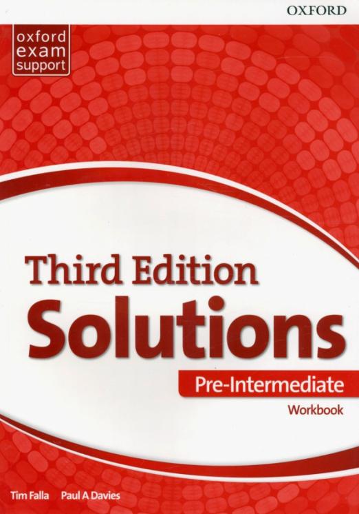 Solutions Third Edition Pre Intermediate Workbook Рабочая тетрадь