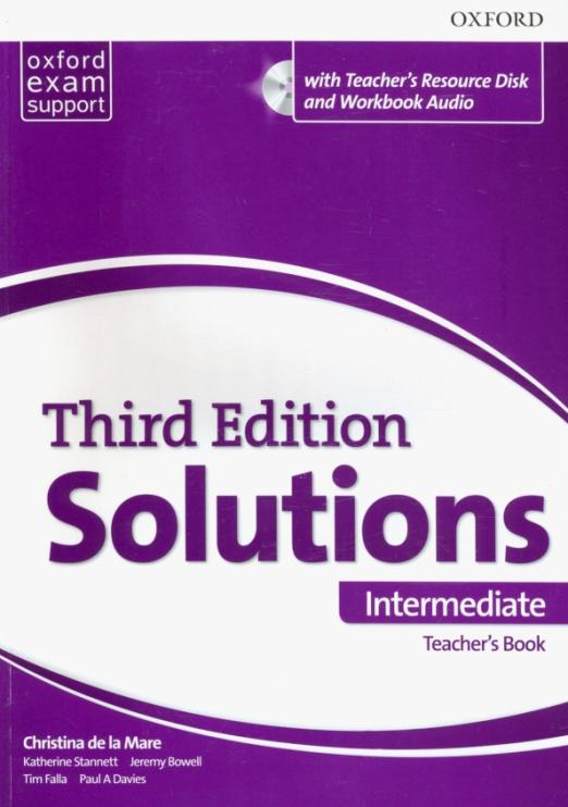 Solutions Third Edition Intermediate Teacher's Book with Teacher's Resource Disk Pack Комплект для учителя