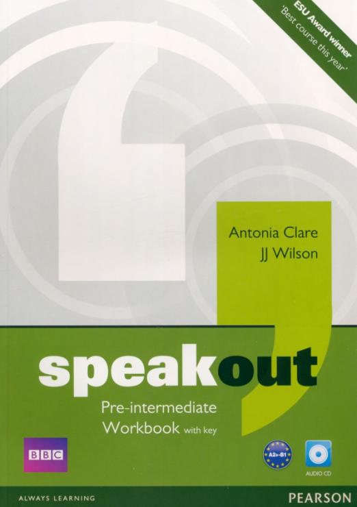 Speakout 1st edition Pre-Intermediate Workbook with key and CD Рабочая тетрадь с ответами и CD