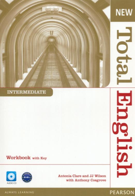 New Total English Intermediate Workbook+ Key + CD / Рабочая тетрадь + ответы + CD
