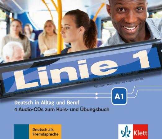 Linie 1 A1 4 Audio-CDs zum Kurs- und Übungsbuch / Аудиодиски к учебнику и рабочей тетради