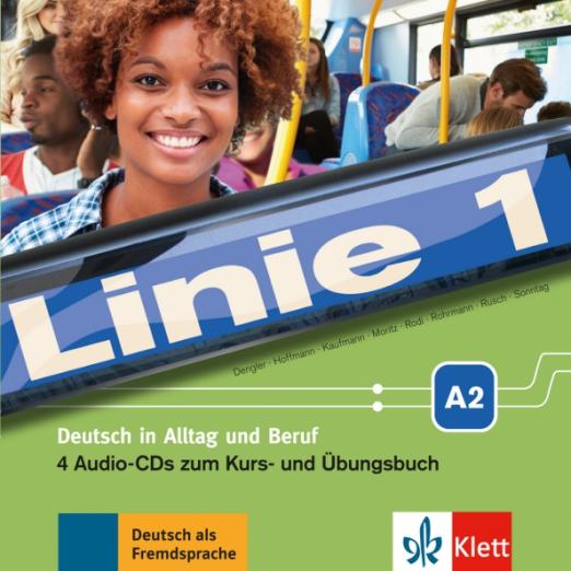 Linie 1 A2 4 Audio-CDs zum Kurs- und Übungsbuch / Аудиодиски к учебнику и рабочей тетради