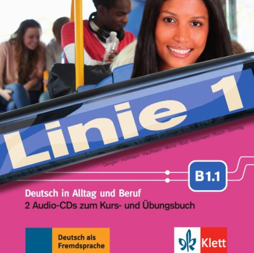 Linie 1 B1.1 2 Audio-CDs zum Kurs- und Übungsbuch / Аудиодиски к учебнику и рабочей тетради Часть 1