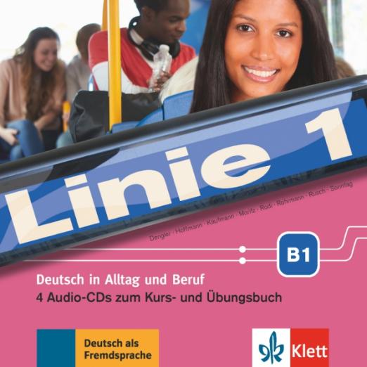 Linie 1 B1 4 Audio-CDs zum Kurs- und Übungsbuch / Аудиодиски к учебнику и рабочей тетради
