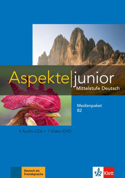 Aspekte junior B2 Medienpaket + 4 Audio-CDs + DVD / 4 аудио-CD + DVD к учебнику и рабочей тетради