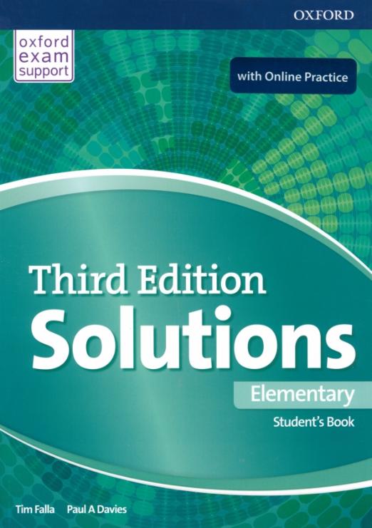 Solutions Third Edition Elementary Student's Book  Online Practice  Учебник с онлайн практикой