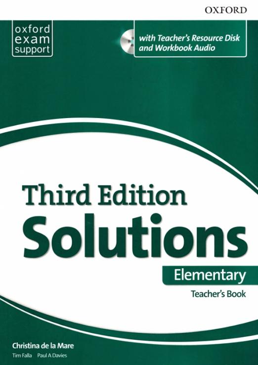 Solutions Third Edition Elementary Teacher's Book and Resource Disc Pack Комплект для учителя