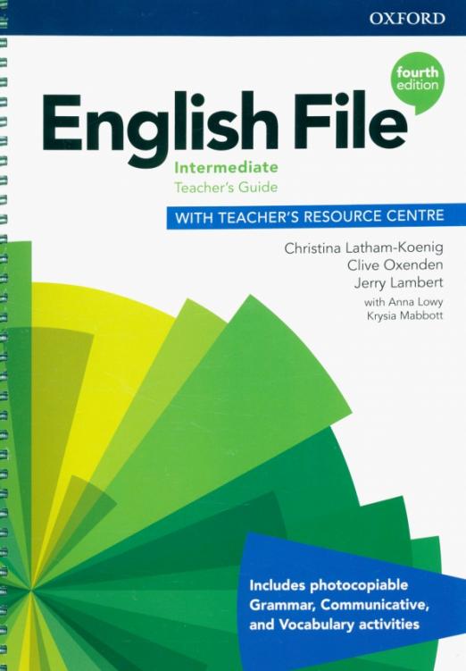Fourth Edition English File Intermediate Teacher's Guide + Teacher's Resource Centre / Книга для учителя + онлайн-код