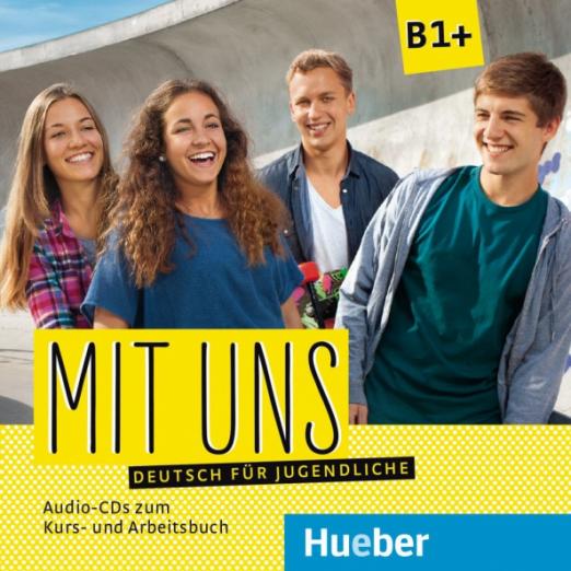 Mit uns B1+. 1 Audio-CD zum Kursbuch, 1 Audio-CD zum Arbeitsbuch / Аудиодиски к учебнику и рабочей тетради