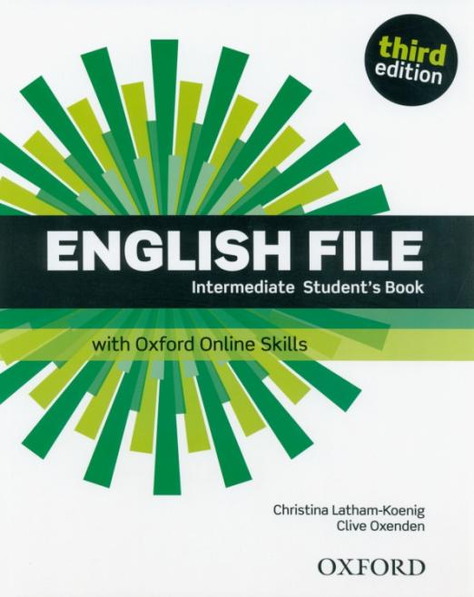Third Edition English File Intermediate Student's Book + Online Skills / Учебник + онлайн-код
