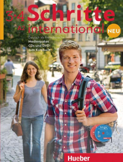 Schritte international Neu 3+4. Medienpaket, 6 Audio-CDs und 1 DVD zum Kursbuch / Медиа-пакет к учебнику